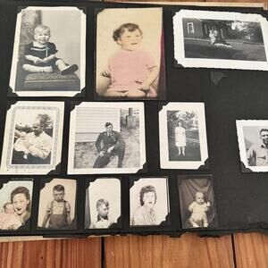 Vintage 1940s Photo Album Travel Women Men  Snapshots Portraits